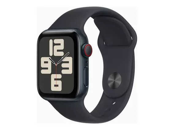 Apple Watch SE 2nd Gen Aluminium Case S M Band SIM Free Midnight EE
