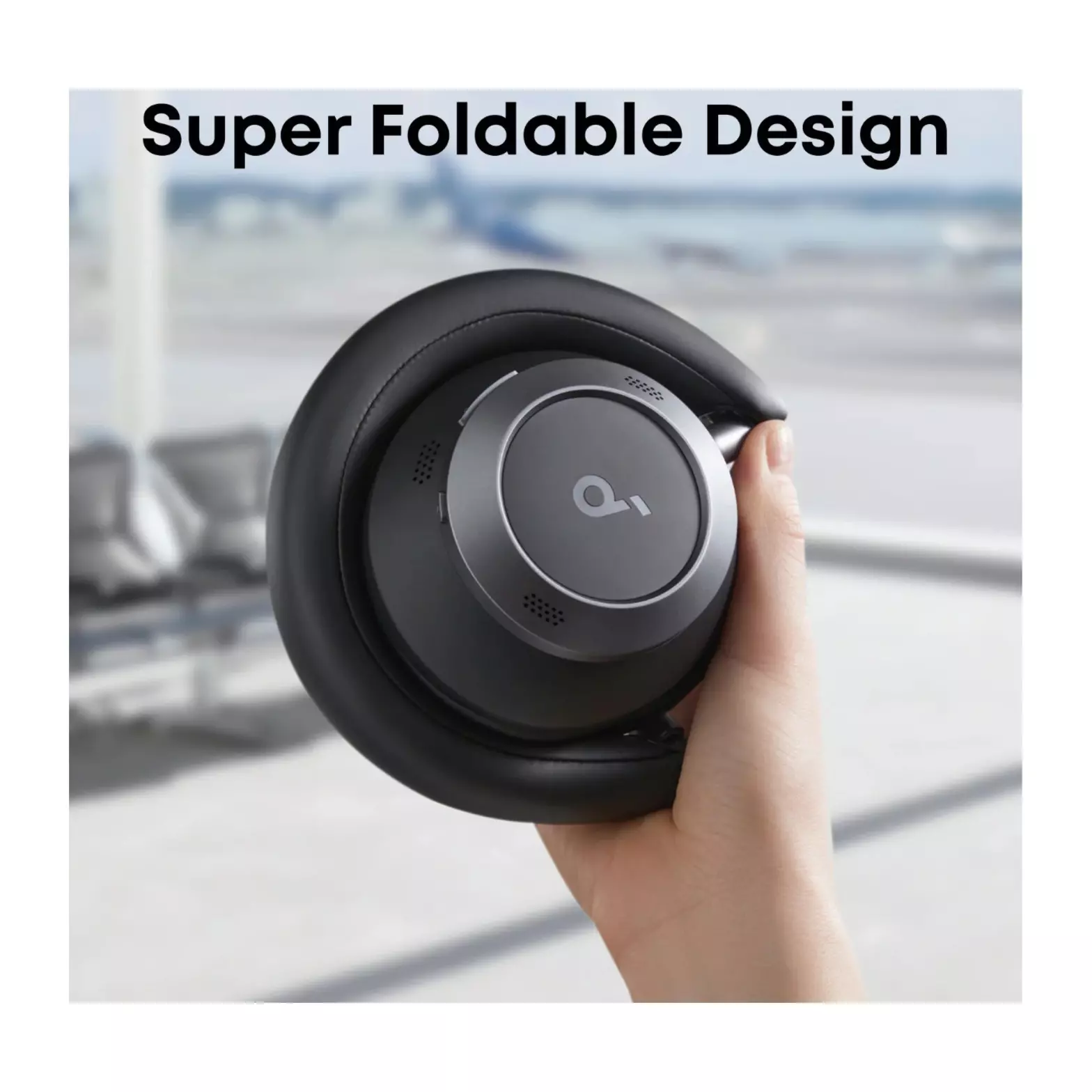 Soundcore Space One Pro Wireless ANC Headphones Jet Black | EE