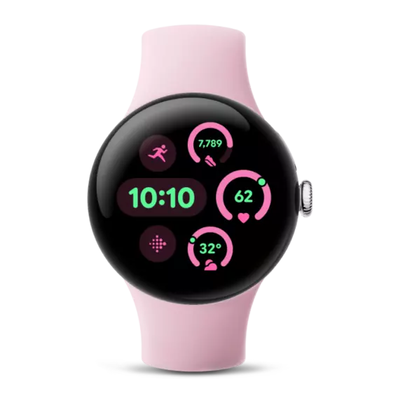 Google Pixel Watch 3 Bluetooth Silver Rose EE