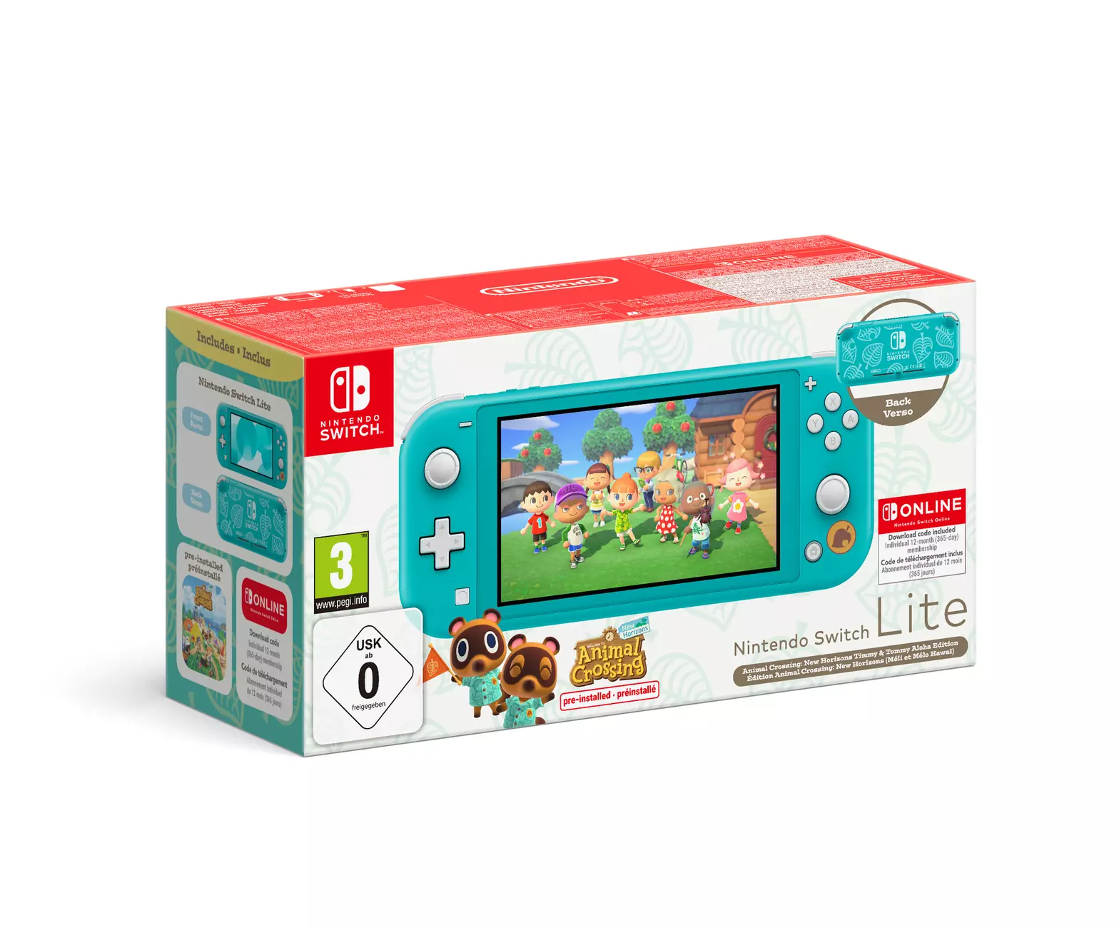 Nintendo Switch & LITE 2台セット Nintendo Switch Lite Turquoise with Animal Crossing Timmy and