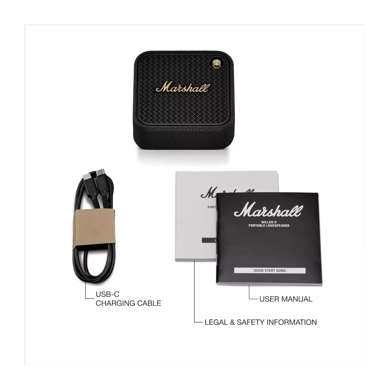 MARSHALL WILLEN II ブラック Marshall Willen II Wireless Speaker Black | EE