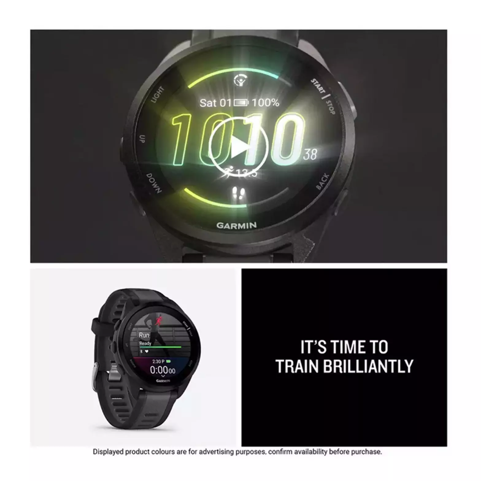 Garmin Forerunner 165 Music GPS Smartwatch Black | EE