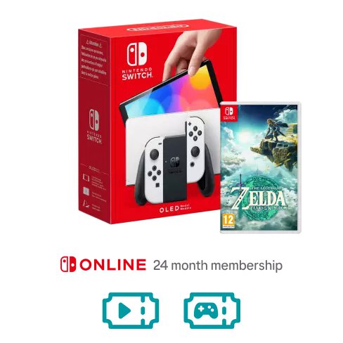 Nintendo Switch OLED 24 month bundle with The Legend of Zelda 