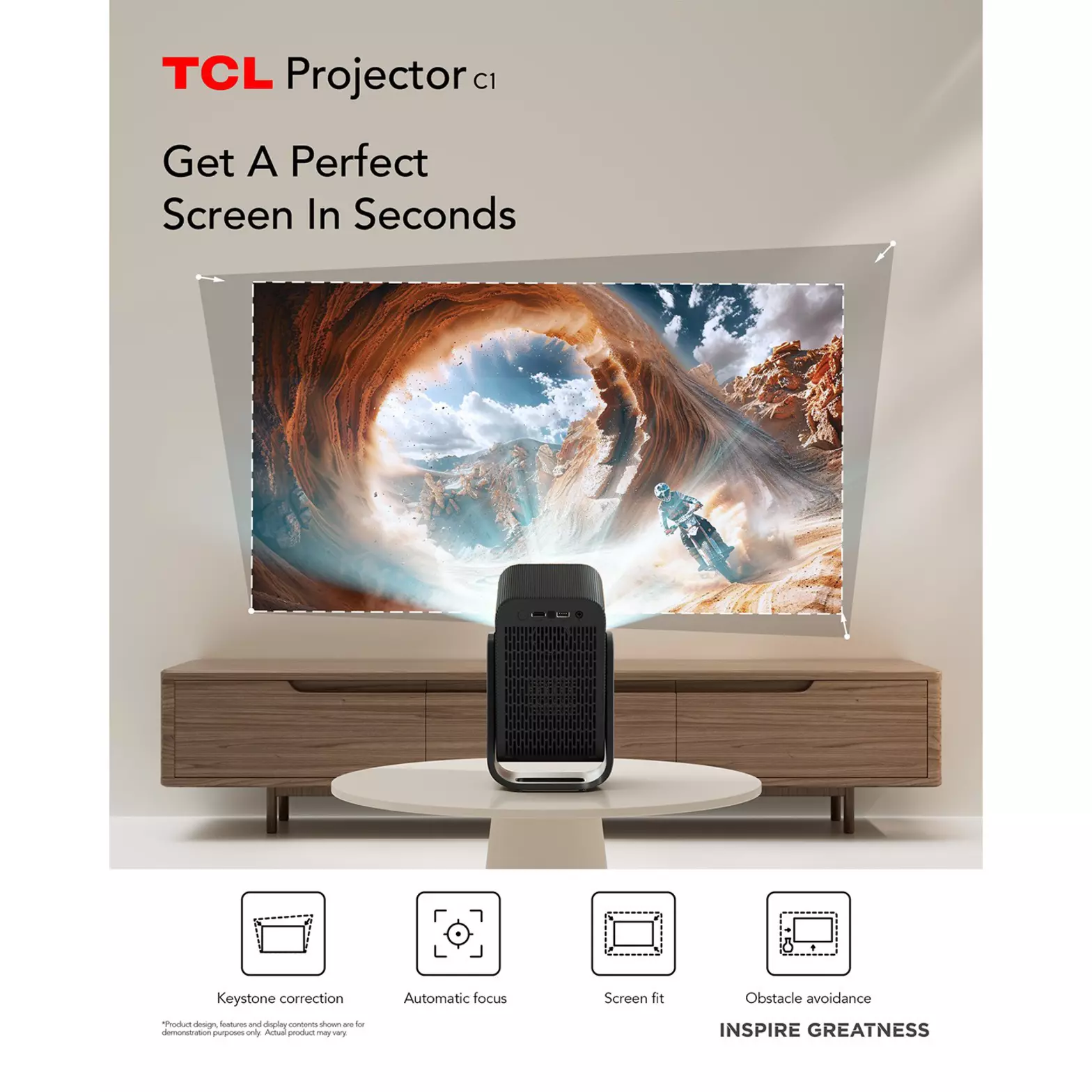 TCL Smart Projector C1 Grey | EE