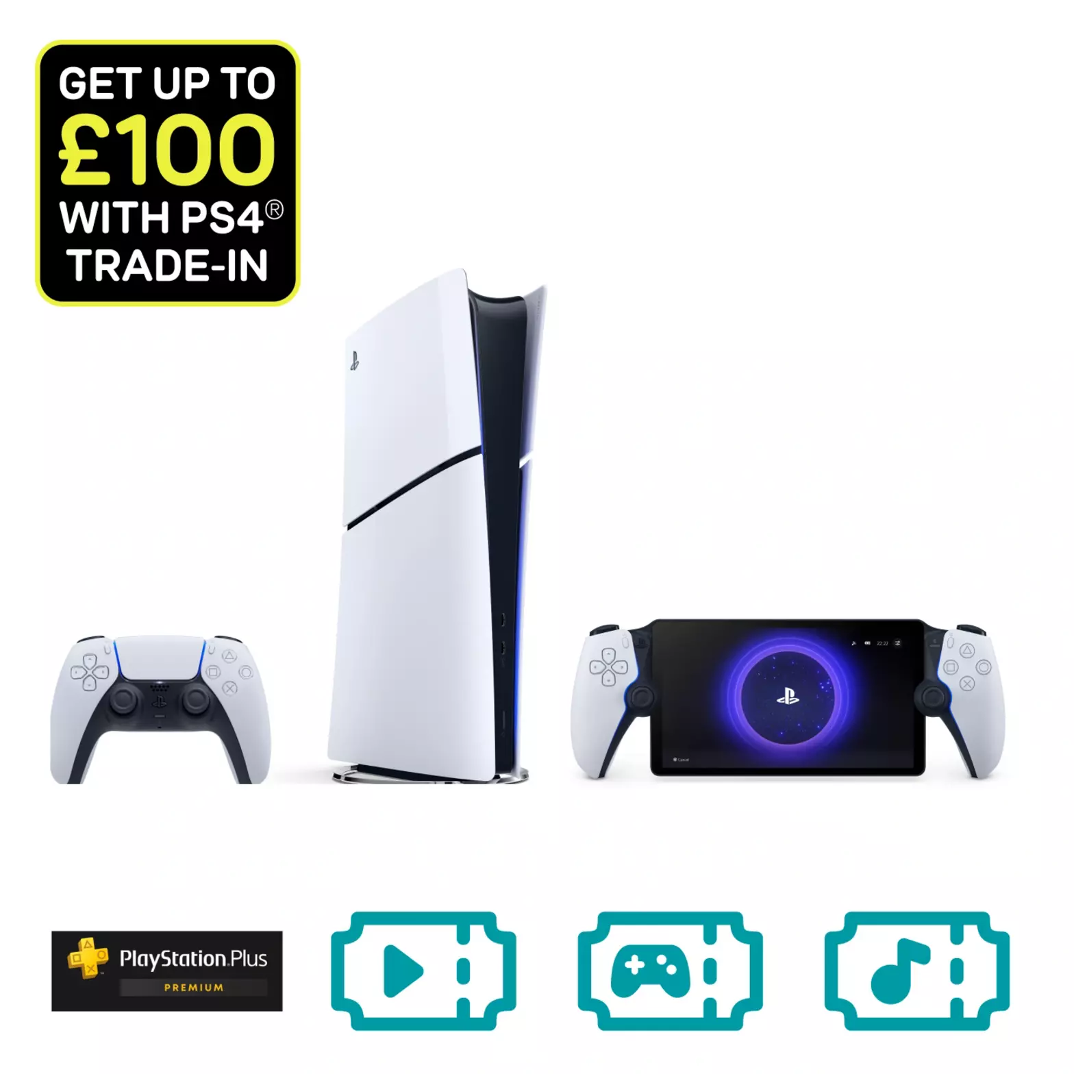 PlayStation®5 Slim Digital 24 month bundle with PS Portal, PS Plus 