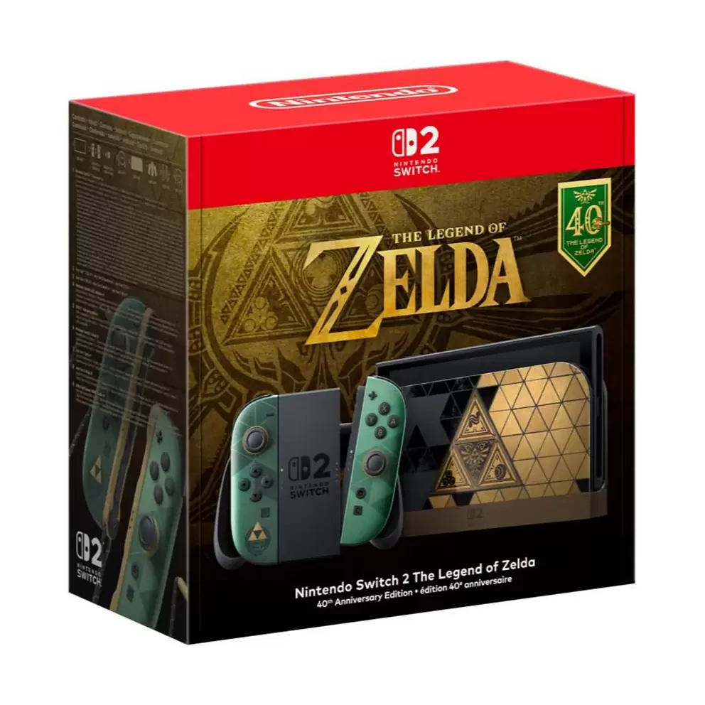 Nintendo Switch 2 The Legend of Zelda 40th Anniversary Edition Console - Pre-order